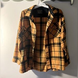 Men’s Black and Yellow Button Down